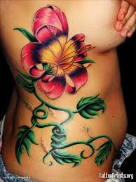 flower and leaf tattoos