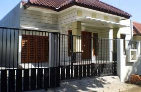 gambar desain pagar rumah minimalis dengan besi - www.Desaincantik ...