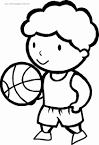 Basketball coloring page