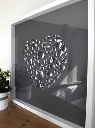 big love heart hand crafted wall art by illustries ...
