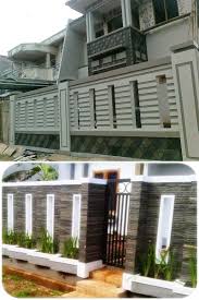 Model pagar tembok rumah minimalis modern