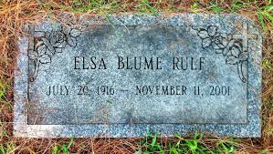 Elsa Blume Rulf (1916 - 2001) - Find A Grave Photos - 74185861_131206477914