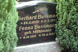 Grab von Gerhard Bussmann (26.11.1897-17.07.1973), Friedhof Backemoor
