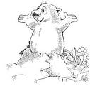 Groundhog Day coloring page