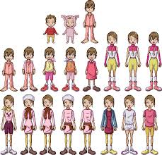 Hikari Yagami all outfits in Pixel by *Deco-kun on deviantART - hikari_yagami_all_outfits_in_pixel_by_jakeyblacksoul-d512ttg
