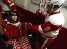 Paralyzed Jack Jablonski returns to rink, inspires team before ...