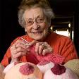 Granny Coral Charles-Dunne knits boobs to teach new mums about breastfeeding - granny-boobs