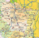 Map of France : Map of Alsace Lorraine area