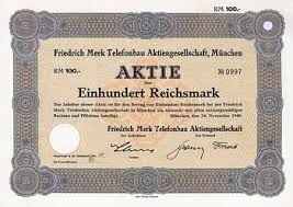 Friedrich Merk Telefonbau AG - Freunde Historischer Wertpapiere