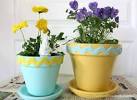 Craft Of The Day: Make A Colorful Chevron Flower Pot