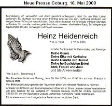 Am 12.05.2008 ist unser Kamerad Heinz Heidenreich, der \u0026quot;Scheich\u0026quot; verstorben.