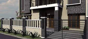 Gambar Desain Pagar Rumah Minimalis Elegan