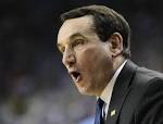Duke coach Mike Krzyzewski has
