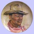 John Wayne Plate - Man of the Golden West- Endre Szabo - man-of-the-golden-west-szab