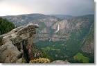 Glacier Point Photo Gallery: Hanging Rock and Yosemite Falls
