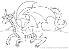 Dragon coloring page