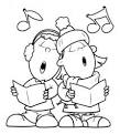 Singing coloring page