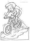 Bike Riding coloring page