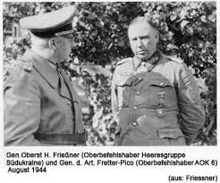 November 1940 Generalleutnant Hans von Sommerfeld. 1. November 1942 General der Artillerie Georg Pfeiffer