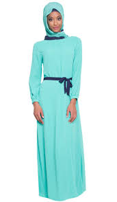 Turquoise Blue Print Chiffon Maxi Dress Abaya | abayas, kaftans ...