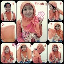 Koleksi Gambar Cara Memakai Jilbab Lengkap+