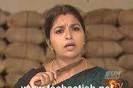Vasanthi takes a knife and