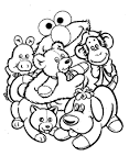 Elmo coloring page