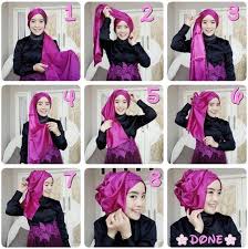 Tutorial Jilbab Terbaru untuk Kebaya Kreasi Terpopuler 2016 ...