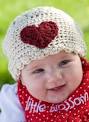 Sweet-Heart Crochet Infant Hat