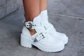 Coltrane Cutout Boot - White in Shop All at Nasty Gal