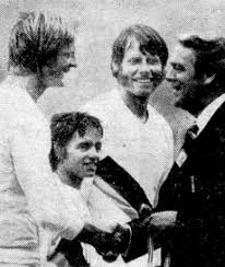 ... Vize-Europameister 1973, Vize-Weltmeister 1974 und Weltmeister 1975 – Wolfgang Gunkel, Stm. Bernd Fritsch und Jörg Lucke vom SC Berlin-Grünau (vor 1975: ... - wmzm75