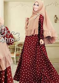 Contoh Desain Baju Muslim Harian Wanita Terpopuler 2016