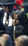 Michael Jackson's Kids Prince Michael, Paris And Blanket At Memorial (