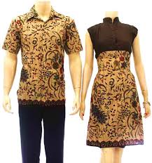 Baju Batik Modern Wanita Pria Sarimbit Couple