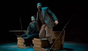 Gordon Myles Woods (left) and Stephen Russell star as two men fishing on New Year\u0026#39;s Eve in the Tir Na Theatre production of \u0026#39;\u0026#39;Bottom of the Lake\u0026#39;\u0026#39; (Jane ... - 539w