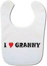 Buy I love Granny baby bib | Bibble Dribble Baby Bibs