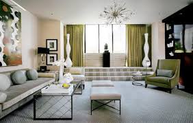 Interior Design Styles. Art Deco Style Living Room in Gray White ...