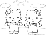 Hello Kitty Coloring coloring page