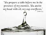 Bible Verse: Psalm 23:5 Water In Glass Background Wallpaper ... 