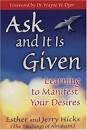 Ask and It Is Given - Esther &amp; Jerry Hicks Reviews - Non-Fiction ...