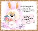 Download Free greetings cards: Cartoon FRIENDSHIP DAY greetings card