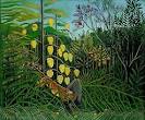 The Jungle: Tiger Attacking a Buffalo by Henri Rousseau ...