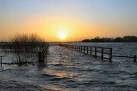 The area assumes the look of a large lake, with real waves whipped up by the - via Daymix