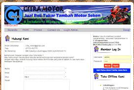 Aplikasi Web Untuk ShowRoom Mobil Motor Seken - Sedot Code,Source ...