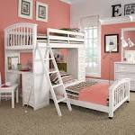 Lovely White Ikea Bunk Beds On Pink Bedroom Ideas For Girls Teen ...