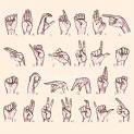 Photo American sign language