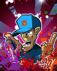 Graffiti Characters Before and After