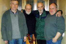 BACK TOGETHER: Harry Duggan, Hughie Doherty, Brian Keenan and Eddie Butler in Ireland after their release from England - eddie1