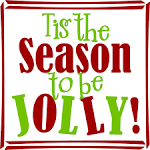 Christmas Vinyl Art Wall Decal - Tis the season to be Jolly