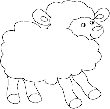 Image result for sheep coloring page